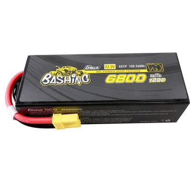 Gens ace 6800mAh 6S 120C 22.2V Lipo Battery | EC5 Plug | Bashing Pro