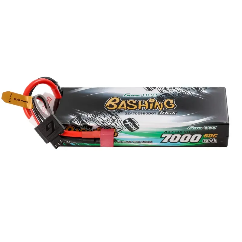 Gens Ace G-Tech 7000mAh 7.4V 60C 2S1P Lipo Batteri DEAN kontakt
