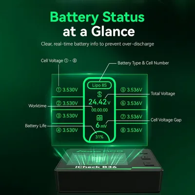 Gens ace iCheck B36 | Smart RC Batteri Checker