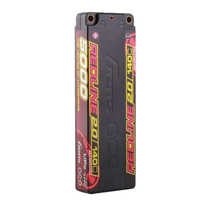 Gens ace 5000mAh 2S 140C 7,4V LiPo-batteri – 5,0mm bullet – Redline