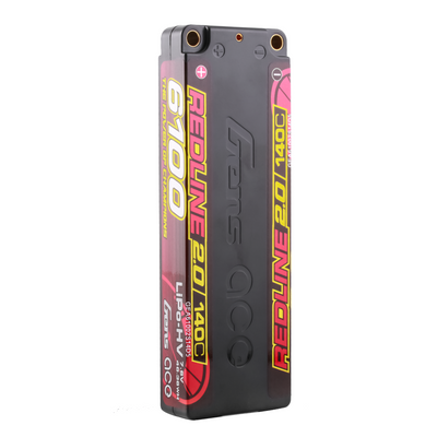 Gens ace 6100mAh 2S 140C 7,6V(HV) LiPo-batteri – 5,0mm bullet – Redline