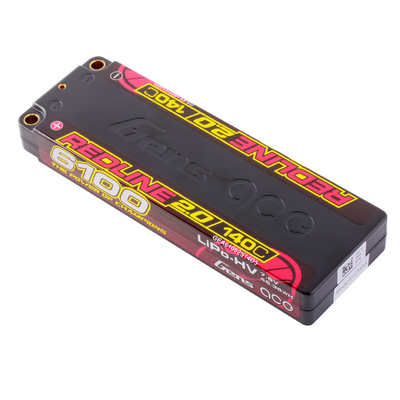 Gens ace 6100mAh 2S 140C 7,6V(HV) LiPo-batteri – 5,0mm bullet – Redline