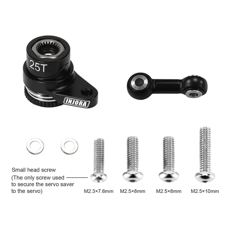 INJORA Aluminium Servoräddare för ARRMA Mini Kraton / Granite grom / Mojave grom / Typhon Grom (Passar endast INJORA INJS11-servo)