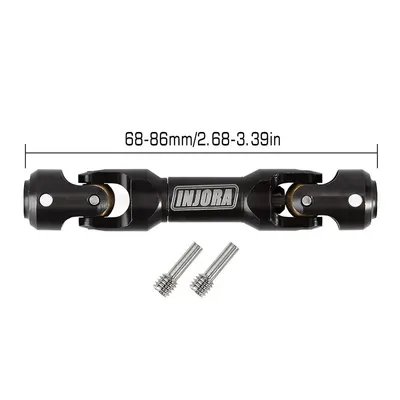 INJORA Steel Heavy-Duty Drive Shaft for 1/10 RC Car Crawler 68-86mm
