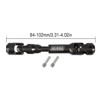 INJORA Steel Heavy-Duty Drive Shaft for 1/10 RC Car Crawler 84-102mm