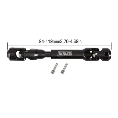 INJORA Steel Heavy-Duty Drive Shaft for 1/10 RC Car Crawler 94-119mm