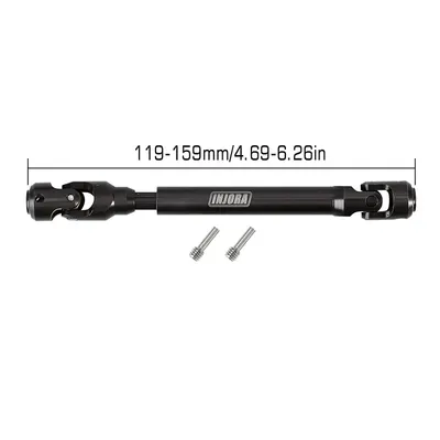 INJORA Steel Heavy-Duty Drive Shaft for 1/10 RC Car Crawler 119-159mm