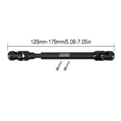 INJORA Steel Heavy-Duty Drive Shaft for 1/10 RC Car Crawler 129-179mm