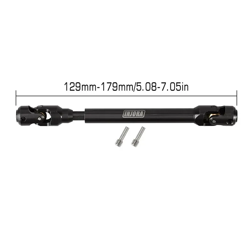 INJORA Steel Heavy-Duty Drive Shaft for 1/10 RC Car Crawler 129-179mm