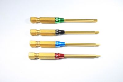 Insexklingor med bitsfattning 6.35mm 1/4" (87mm) 1.5 2.0 2.5 3.0mm