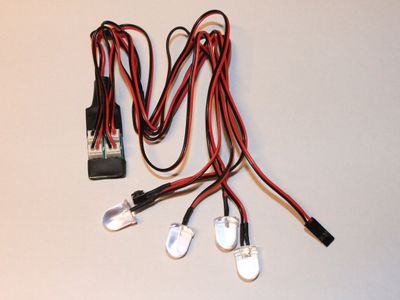 LED lampor 4 st. 10mm HobbyDetails