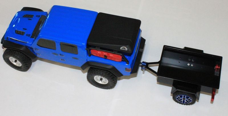 Släp Skala 1/24 Aluminium Svart (98x68x54mm)