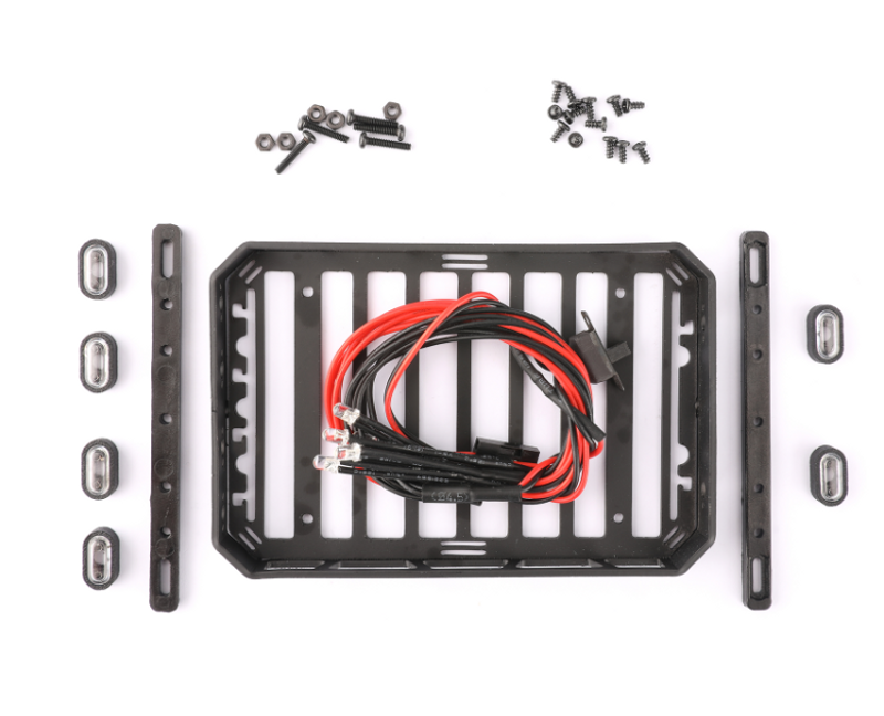 Takräcke Aluminium m. LED-lampor Axial SCX24 Gladiator