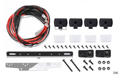Takräcke Aluminium m. LED-lampor Axial SCX24 Gladiator