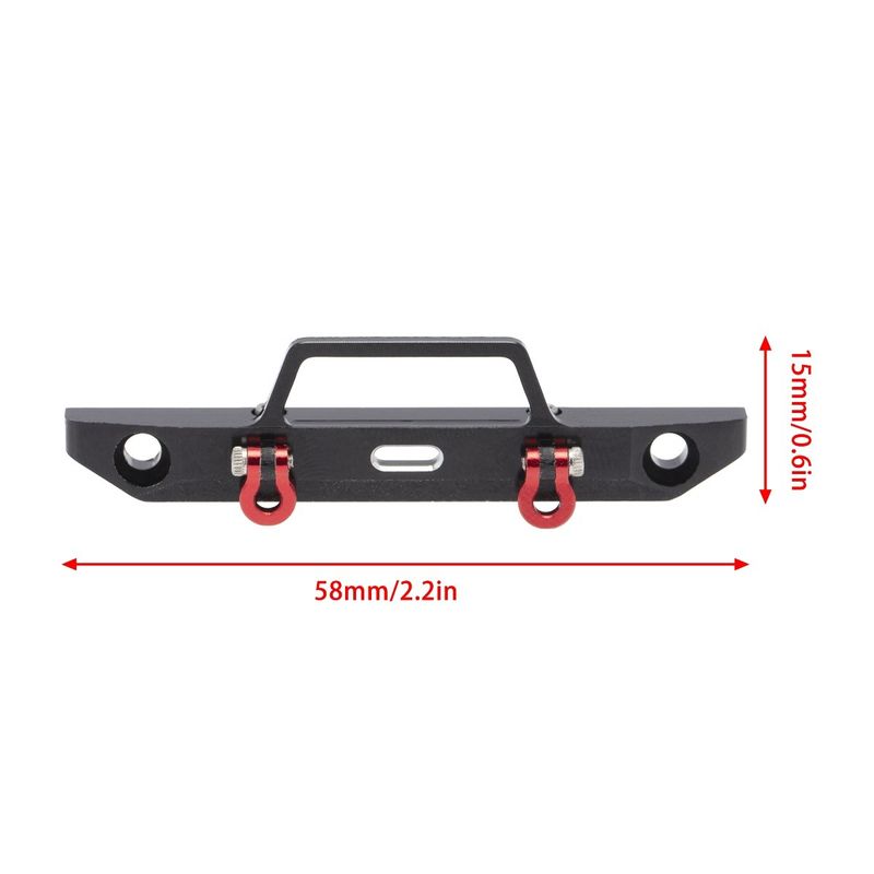 Bumper Set Främre Aluminium Axial SCX24