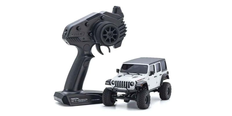 Kyosho Mini-Z 4X4 MX-01 Jeep Wrangler Unlimited Rubicon vit (KT531P)