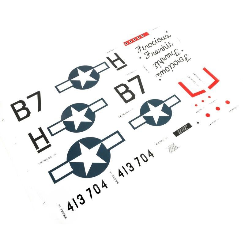 Dekal Ark P-51 Mustang 1.0m Eflite