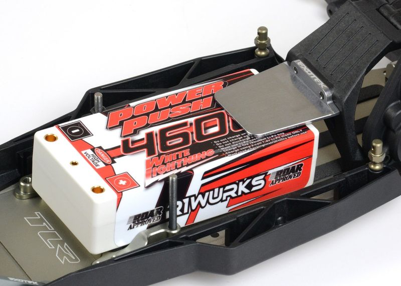 ESC hållare för midmotor Gul Alu TLR22 2.0 Exotek