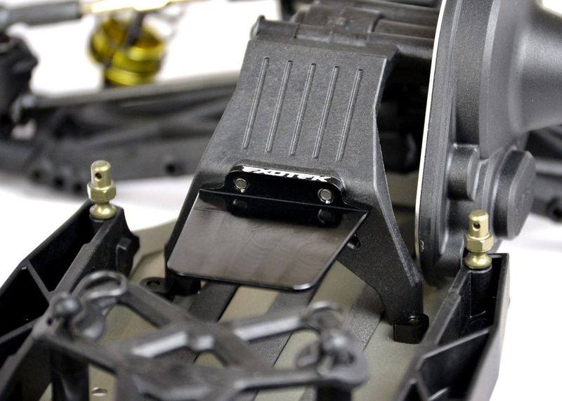 ESC hållare för midmotor Gul Alu TLR22 2.0 Exotek