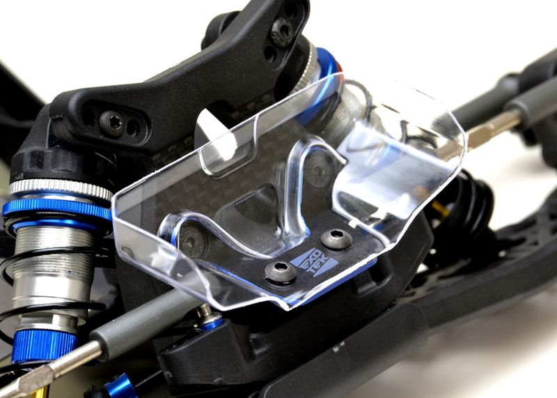 Fäste Front vinge Aluminium Blå/Svart Associated B6.2/B6.3 Exotek