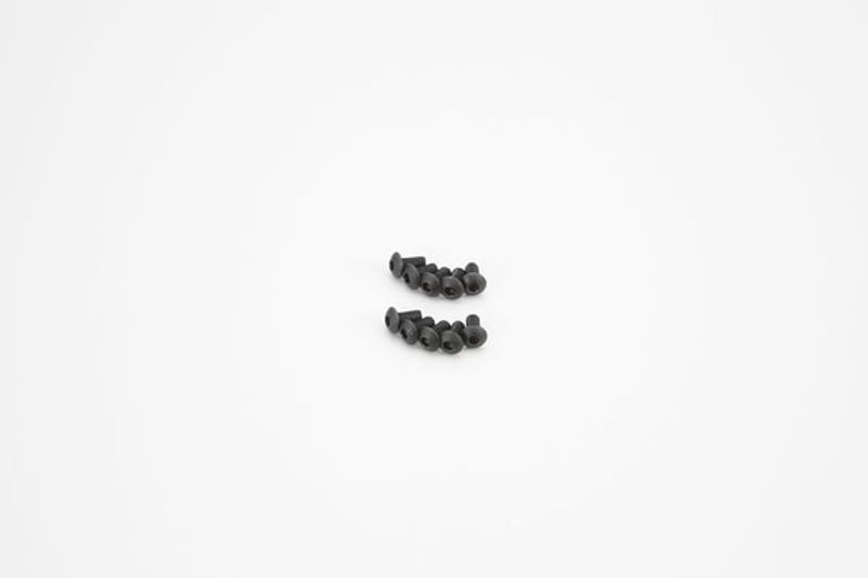 Kyosho 1-S13006H – Insexskruvar med kullrigt huvud M3×6 mm, 10 st