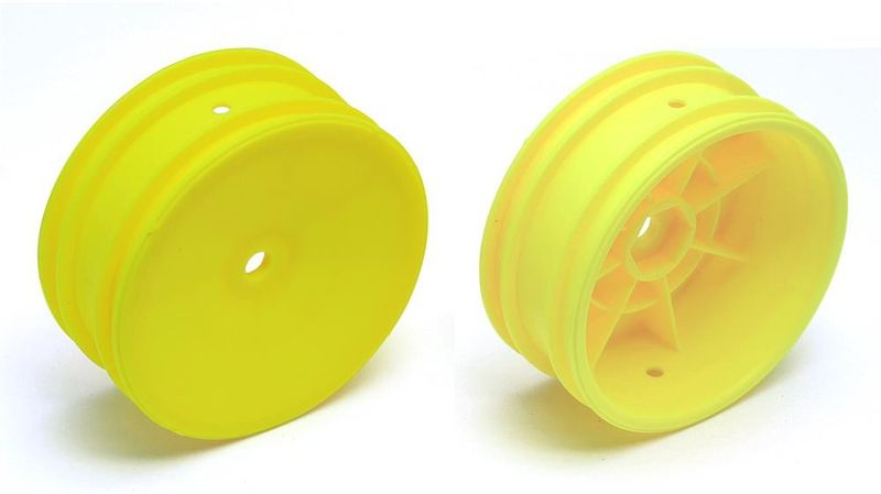 Fälg fram 2WD 1:10 Buggy, 2.2 in/12 mm, 2WD, gul (2st)