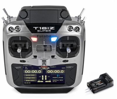 Futaba T16IZ-SUPER Radio Mode-2, R7208SB, 2S LiPo, FASSTest, T-FHSS, S-FHSS
