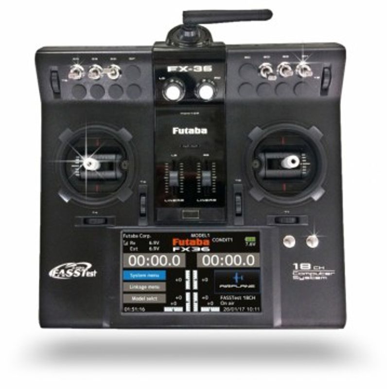 Futaba FX-36 Radio, R7208SB mottagare, utan batteri & laddare