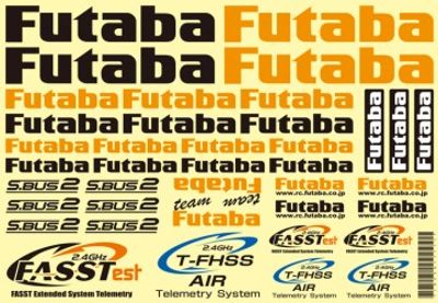 Futaba Original dekal flyg 18x26cm