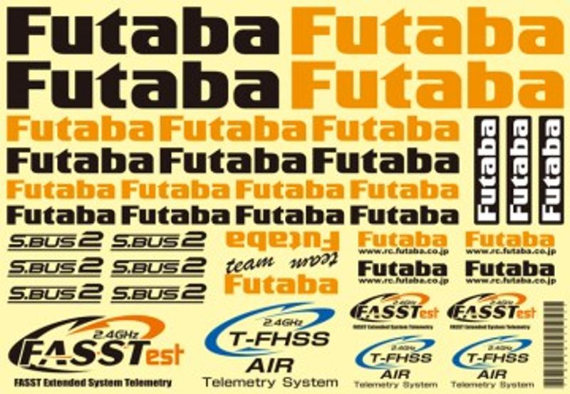 Futaba Original dekal flyg 18x26cm