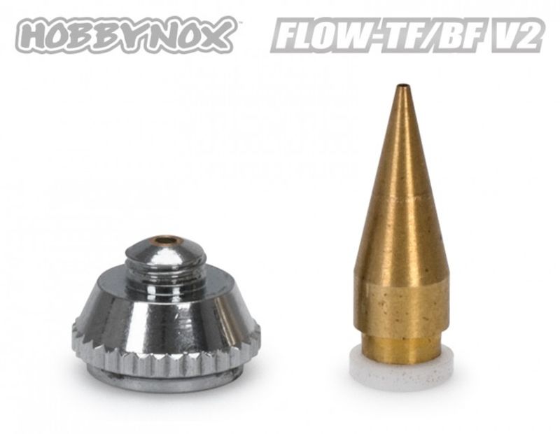 FLOW-TF V2 Airbrush Top Feed 0.3/0.5/0.8mm 2/5/13cc 1.8m Slang