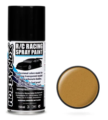 Metallic Guld R/C Racing Spray Färg 150 ml HN1207