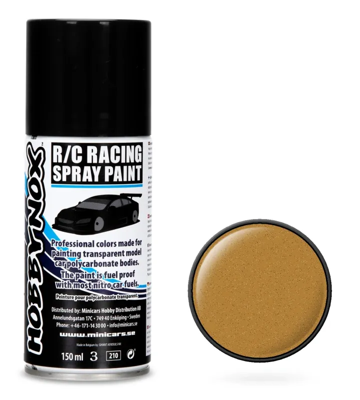 Metallic Guld R/C Racing Spray Färg 150 ml HN1207