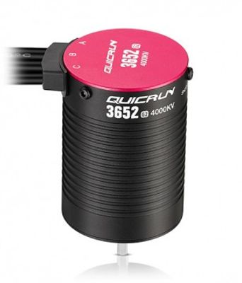 Hobbywing Motor QuicRun 3652SL 4000kV G2 Sensorlös 1/10 (3,17mm Axel)