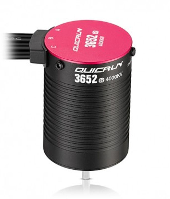 Hobbywing Motor QuicRun 3652SL 4000kV G2 Sensorlös 1/10 (3,17mm Axel)