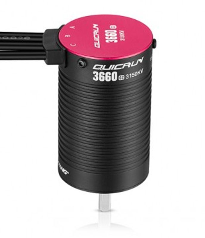 Hobbywing Motor QuicRun 3660SL 3150kV G2 Sensorlös 1/10 (5mm Axel)