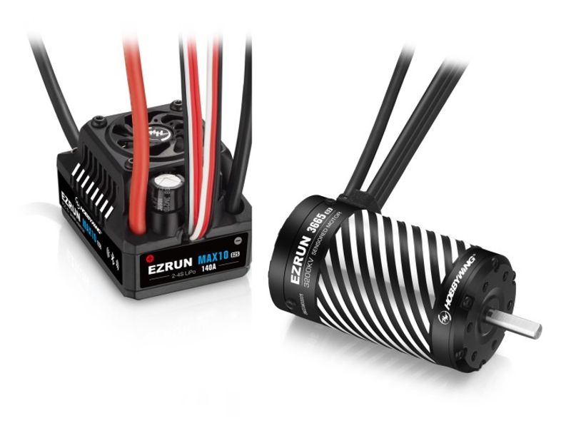 Hobbywing EzRun Combo MAX10 G2S 140A  - 3665SD 3200kV Black G3 1/10
