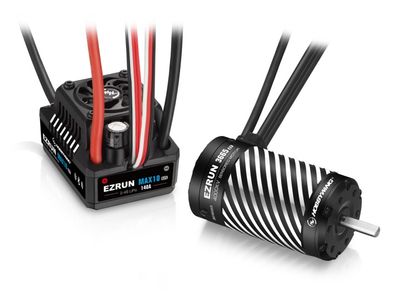 Hobbywing EzRun Combo MAX10 G2S 140A  - 3665SD 4000kV Black G3 1/10