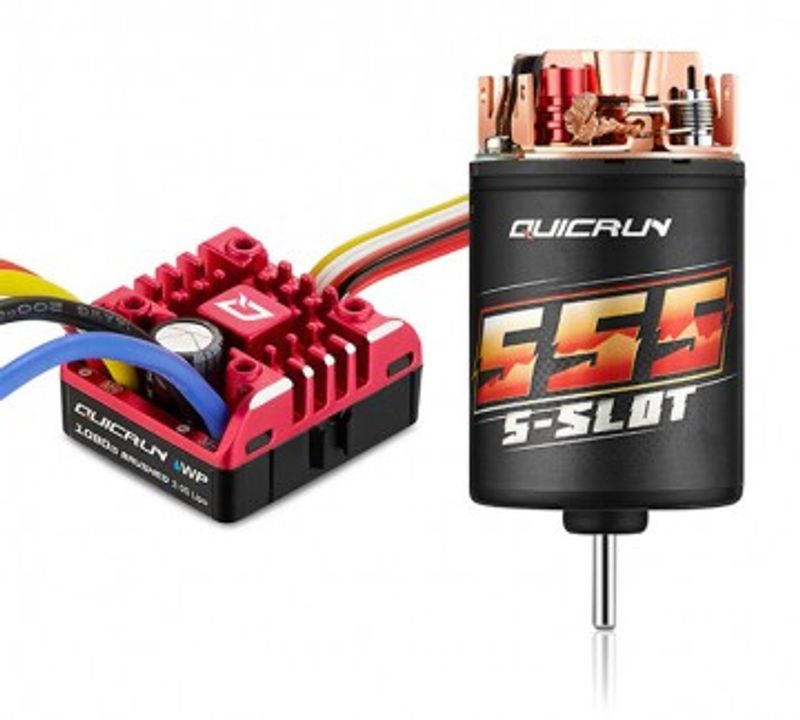 Hobbywing QuicRun Combo 1080 G2 - 555 13T 1/10 Crawler