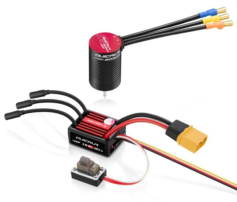 Hobbywing QuicRun Combo WP 16BL30 G2 - 2030SL 6500kV G2 1/16
