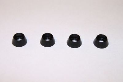 Bricka Konformad stål svart 3x9mm