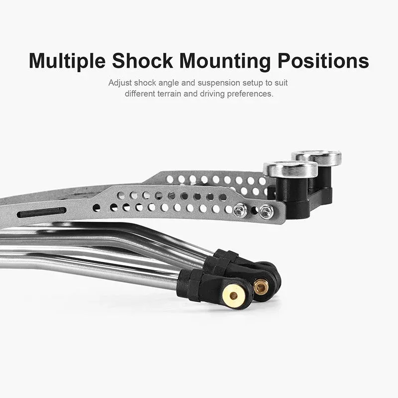INJORA Rockover Titanium LCG Chassi Kit till 1/24 SCX24, 156mm hjulbas, 18° Skid Angle