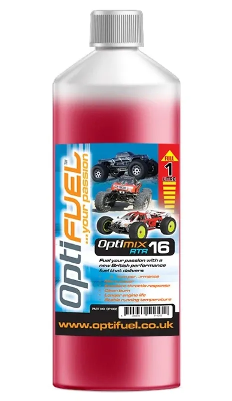 Optimix RTR Bränsle 16% Nitro 15% Olja 1L  OBS!! endast avhämtning i butiken  OBS!!