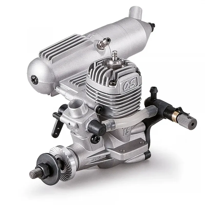O.S. Engine MAX-15LA 2.49cc 2-takts flygmotor med ljuddämpare