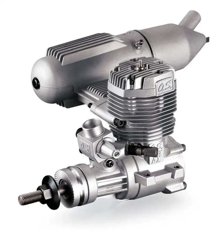 O.S. ENGINE MAX-65AX 10.63cc 2-takts flygmotor med E4010A ljuddämpare