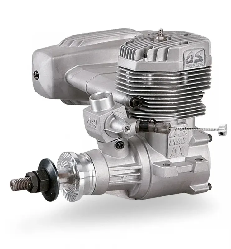 O.S. MAX-120AX Ring 20cc 2-takts flygmotor med ljuddämpare