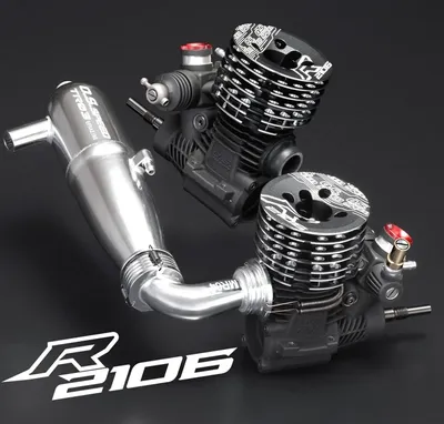 O.S.SPEED R2106 Banbilsmotor Combo V2 med Avgassystem