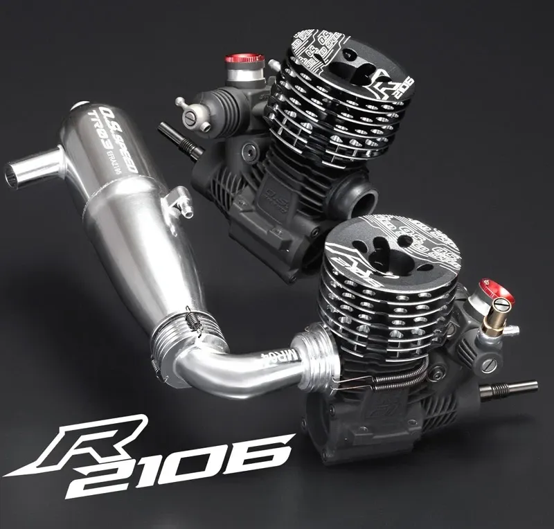 O.S.SPEED R2106 Banbilsmotor Combo V2 med Avgassystem