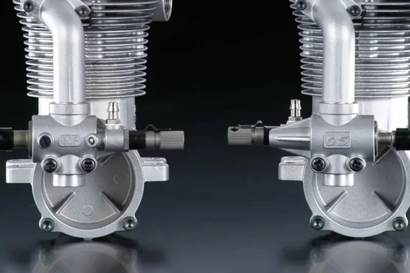 O.S. Engine FS-95V 15.59cc 4-takts flygmotor med ljuddämpare