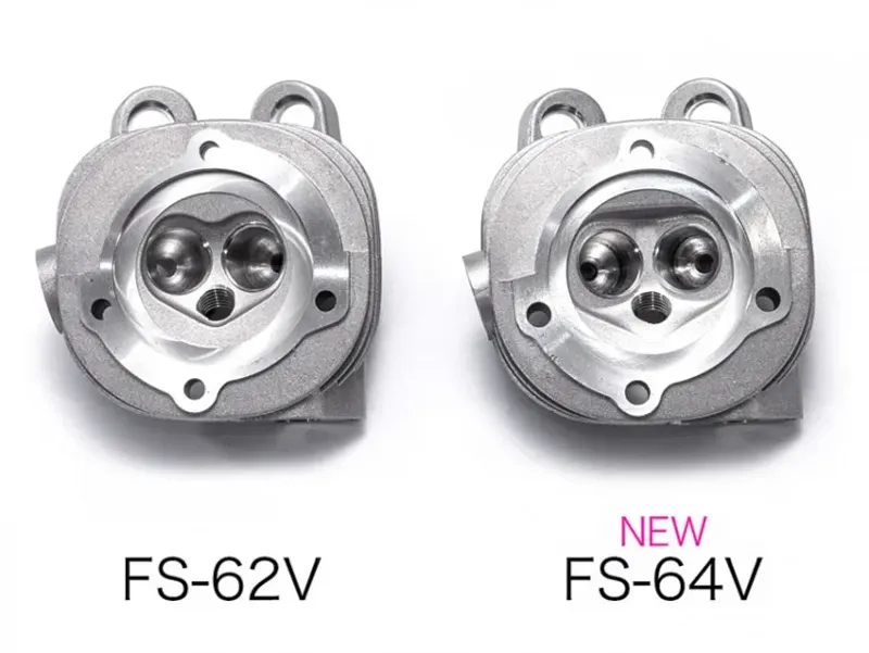 O.S. ENGINE FS-64V 10.46cc 4-takts flygmotor med ljuddämpare
